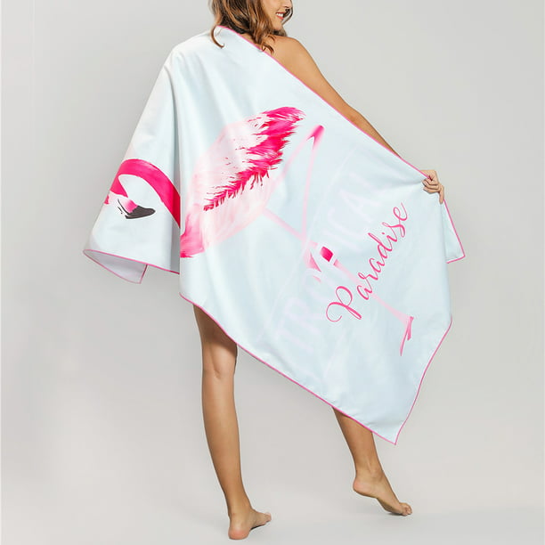 Large Microfibre Cotton Beach Bath Robe SPA Beach Travel Swimwear Towel NEW